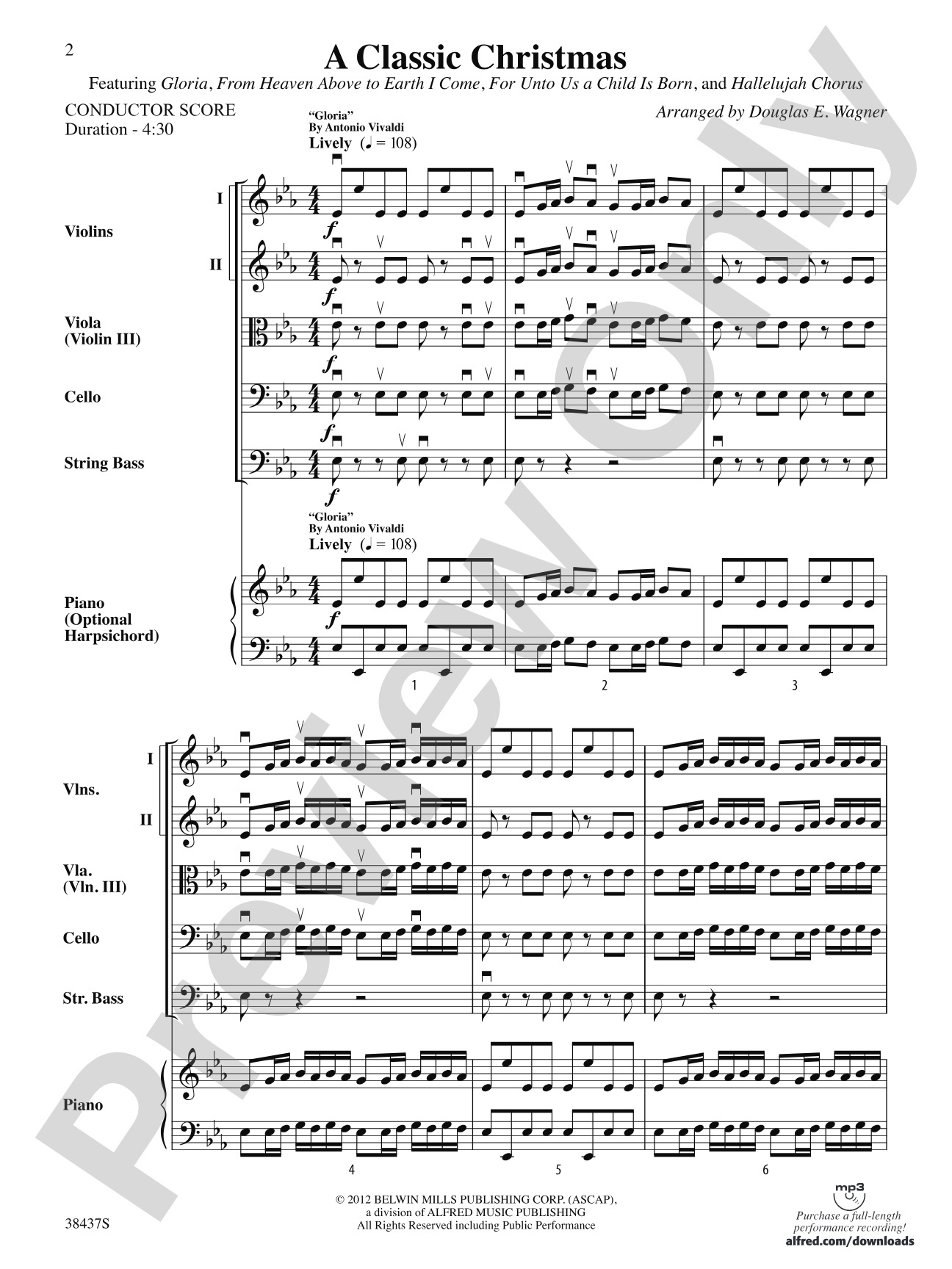A Classic Christmas: String Orchestra Conductor Score & Parts