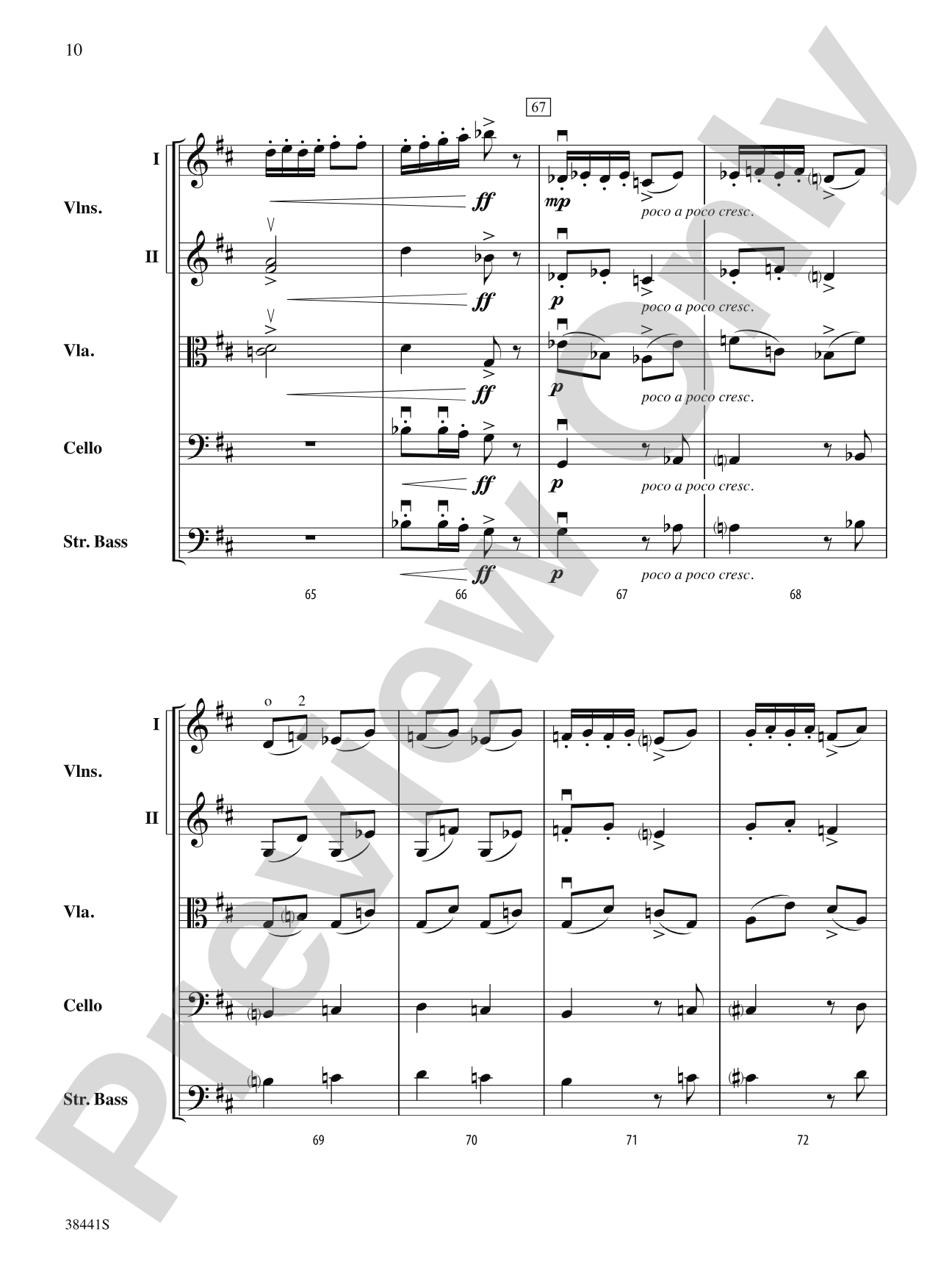 February: Carnival (from The Seasons): String Orchestra Conductor Score & Parts