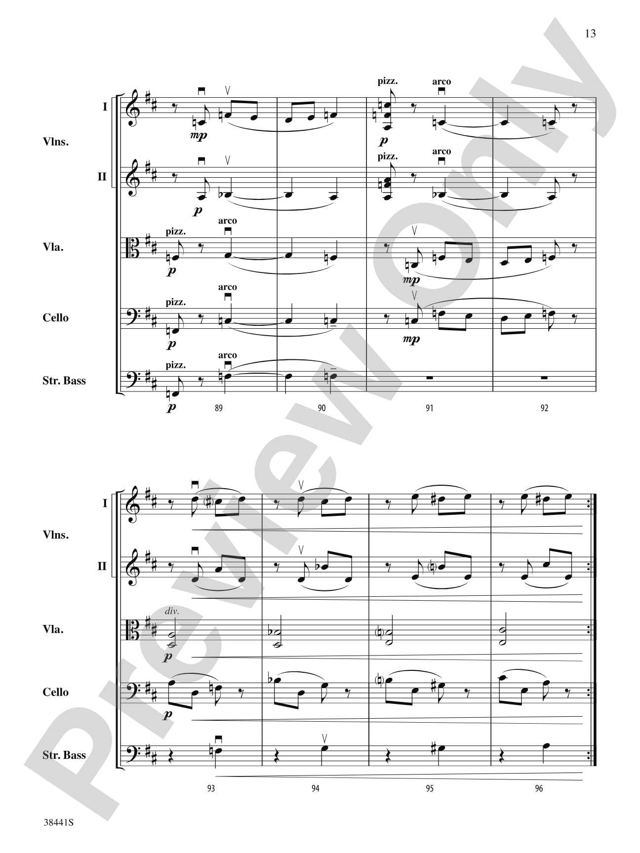 February: Carnival (from The Seasons): String Orchestra Conductor Score & Parts