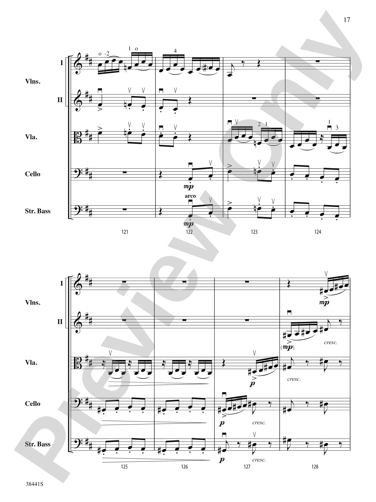 February: Carnival (from The Seasons): String Orchestra Conductor Score & Parts
