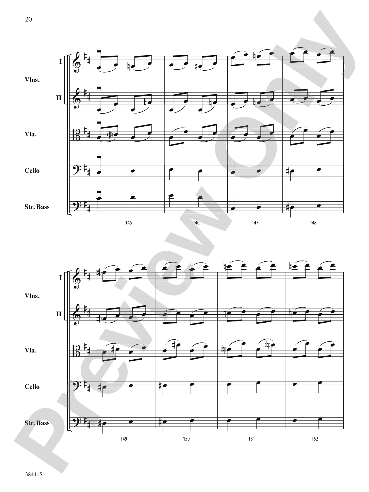 February: Carnival (from The Seasons): String Orchestra Conductor Score & Parts