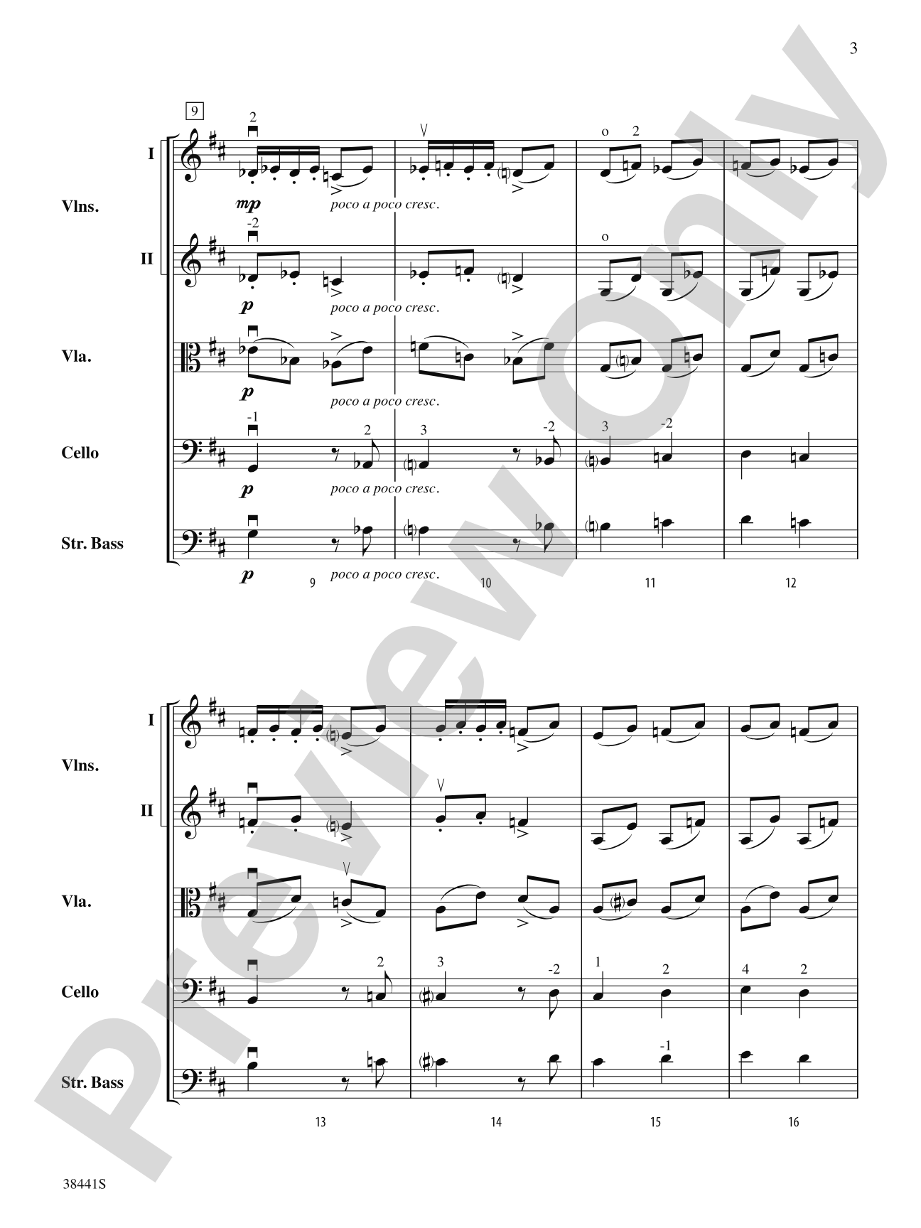 February: Carnival (from The Seasons): String Orchestra Conductor Score & Parts