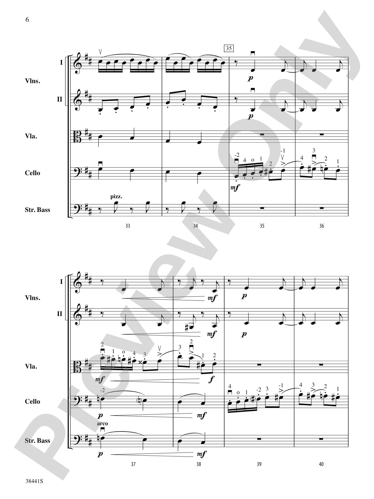 February: Carnival (from The Seasons): String Orchestra Conductor Score & Parts