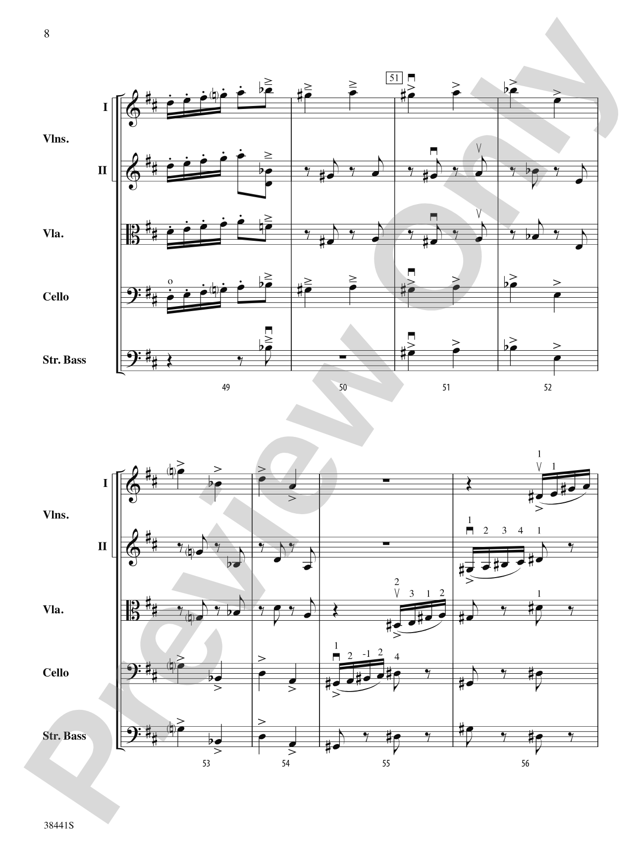 February: Carnival (from The Seasons): String Orchestra Conductor Score & Parts