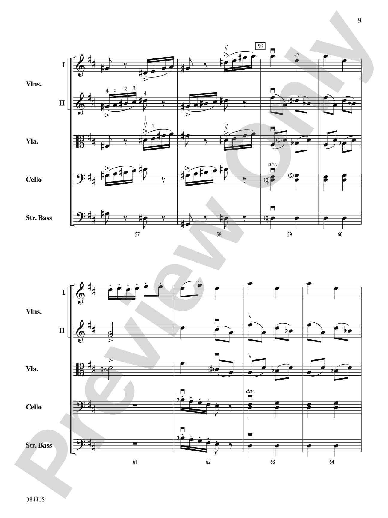 February: Carnival (from The Seasons): String Orchestra Conductor Score & Parts