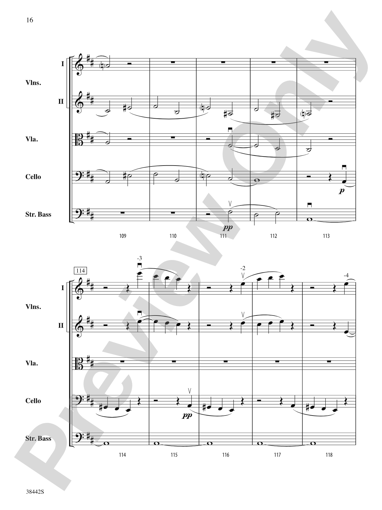 Sonata, Op. 10, No. 3: String Orchestra Conductor Score & Parts