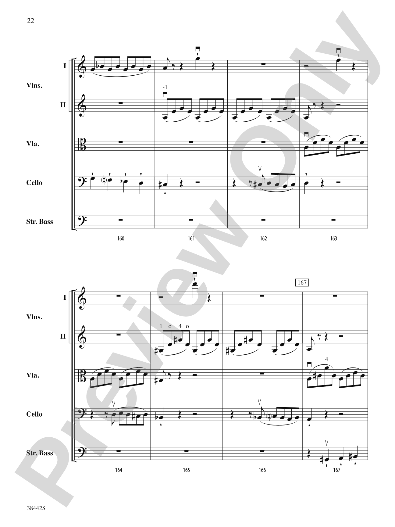 Sonata, Op. 10, No. 3: String Orchestra Conductor Score & Parts