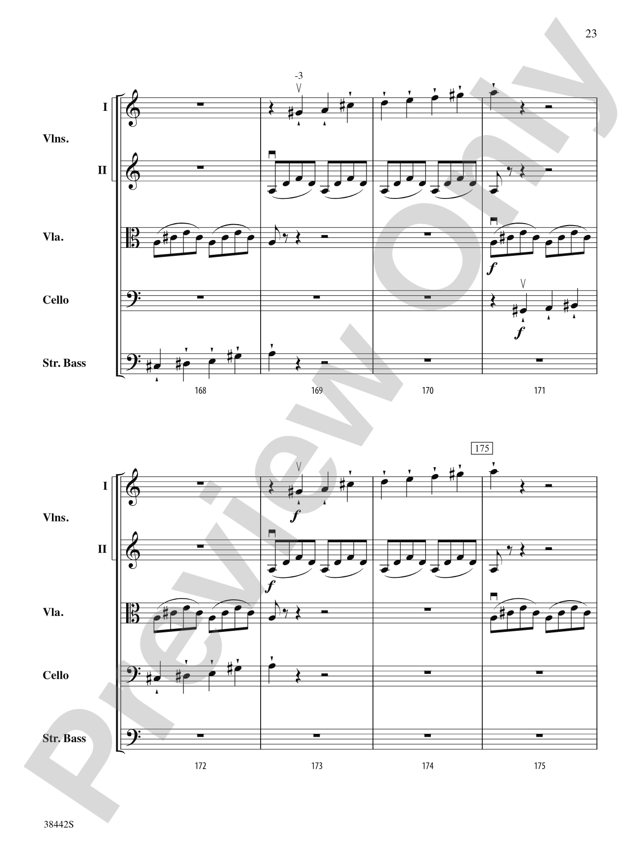 Sonata, Op. 10, No. 3: String Orchestra Conductor Score & Parts