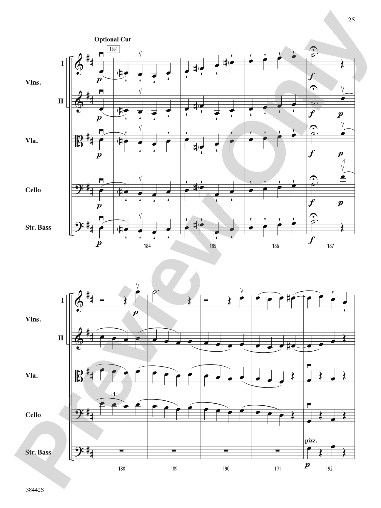 Sonata, Op. 10, No. 3: String Orchestra Conductor Score & Parts