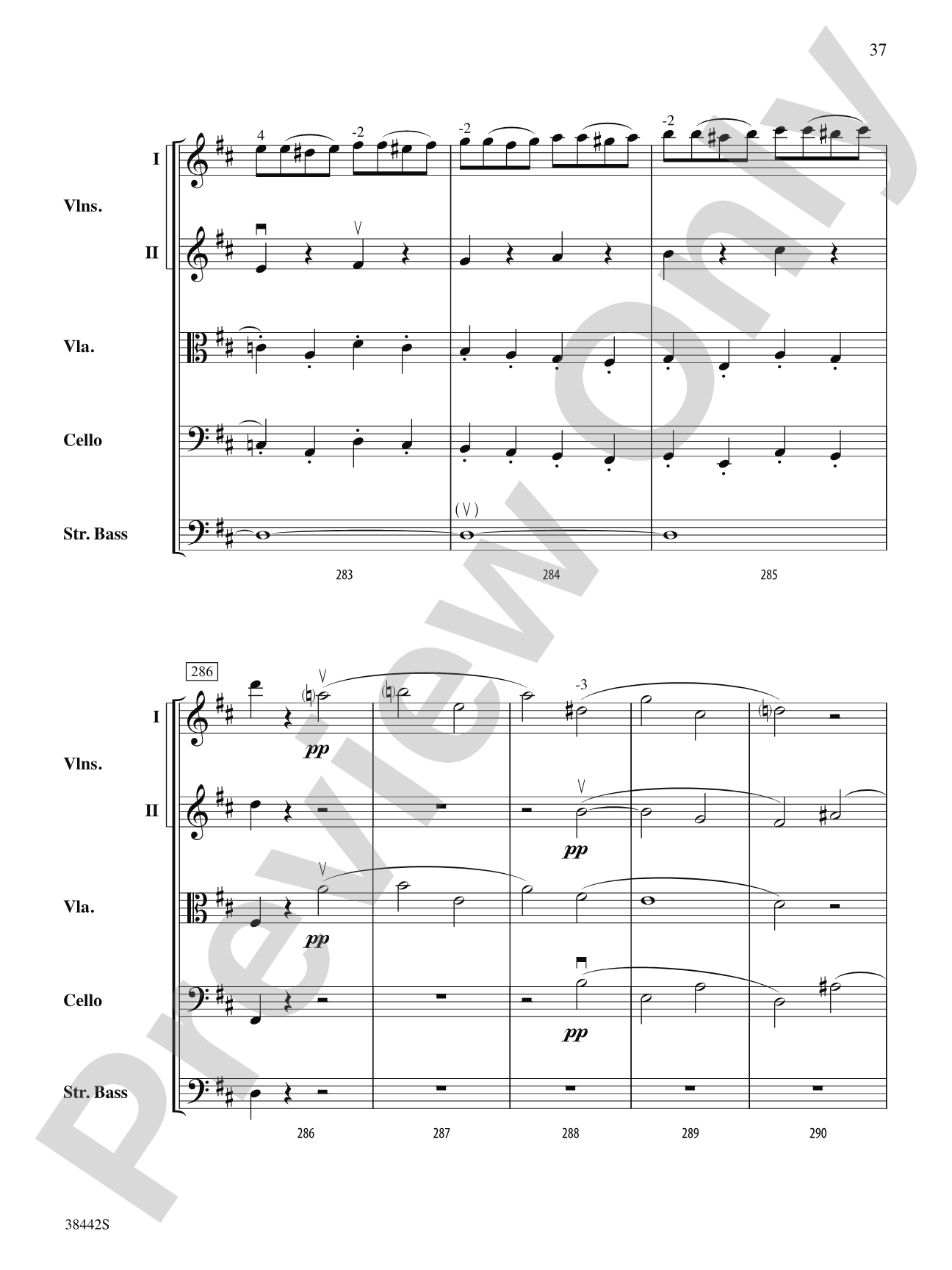 Sonata, Op. 10, No. 3: String Orchestra Conductor Score & Parts