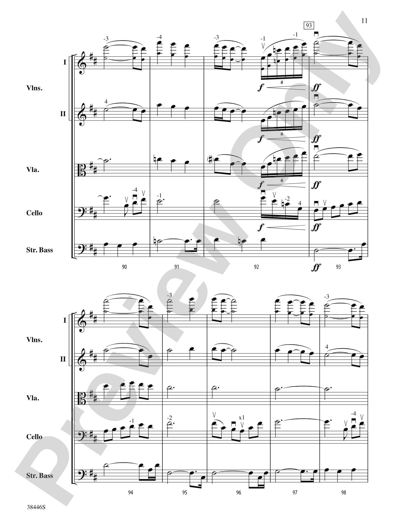 Open Arms: String Orchestra Conductor Score & Parts