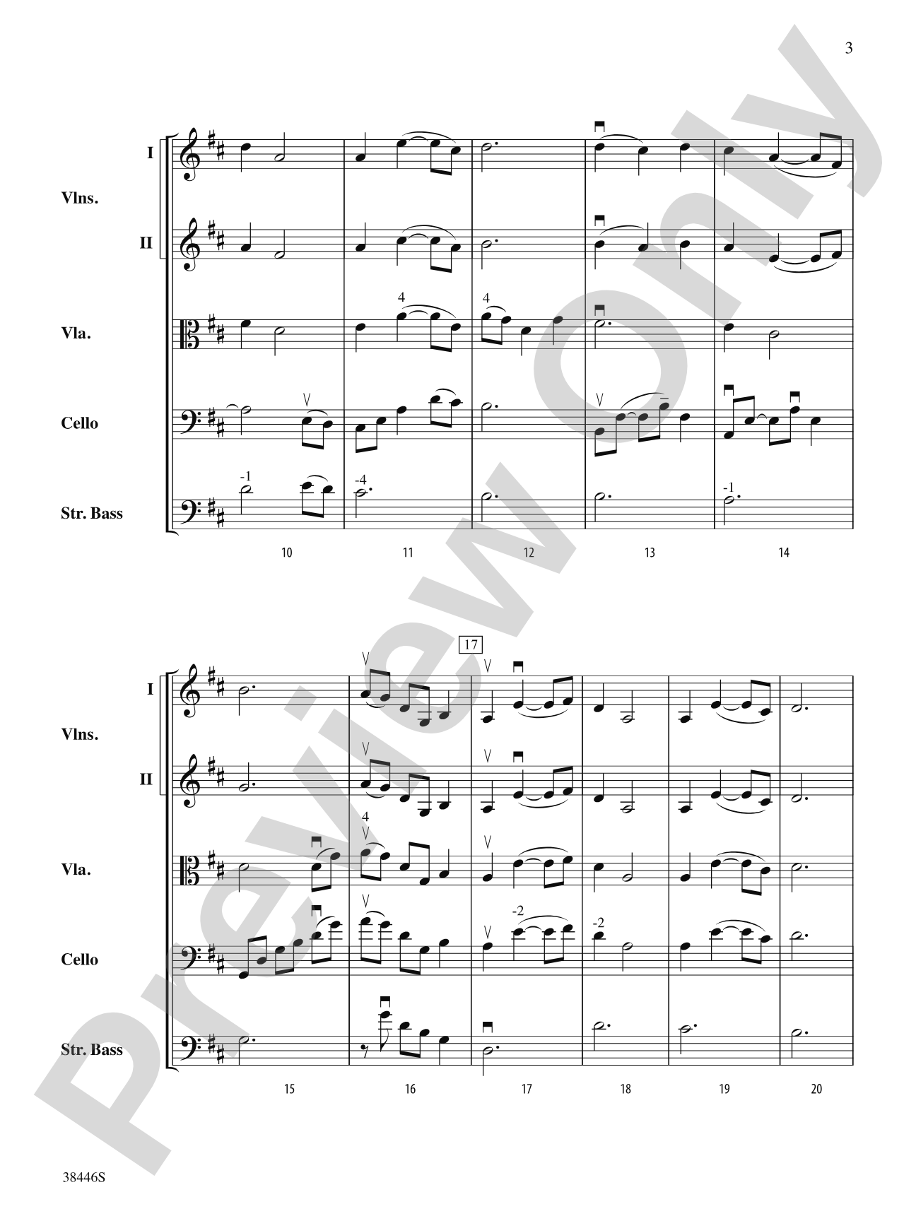 Open Arms: String Orchestra Conductor Score & Parts
