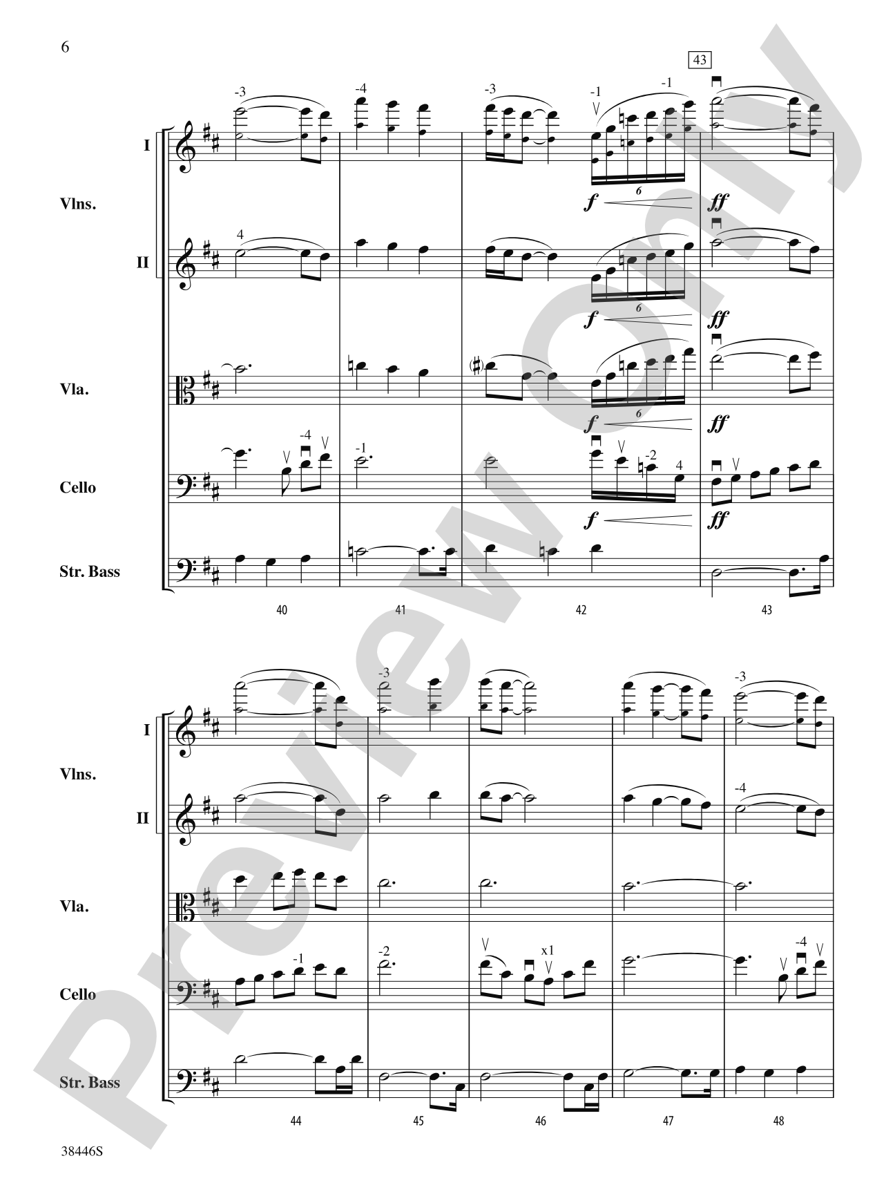 Open Arms: String Orchestra Conductor Score & Parts