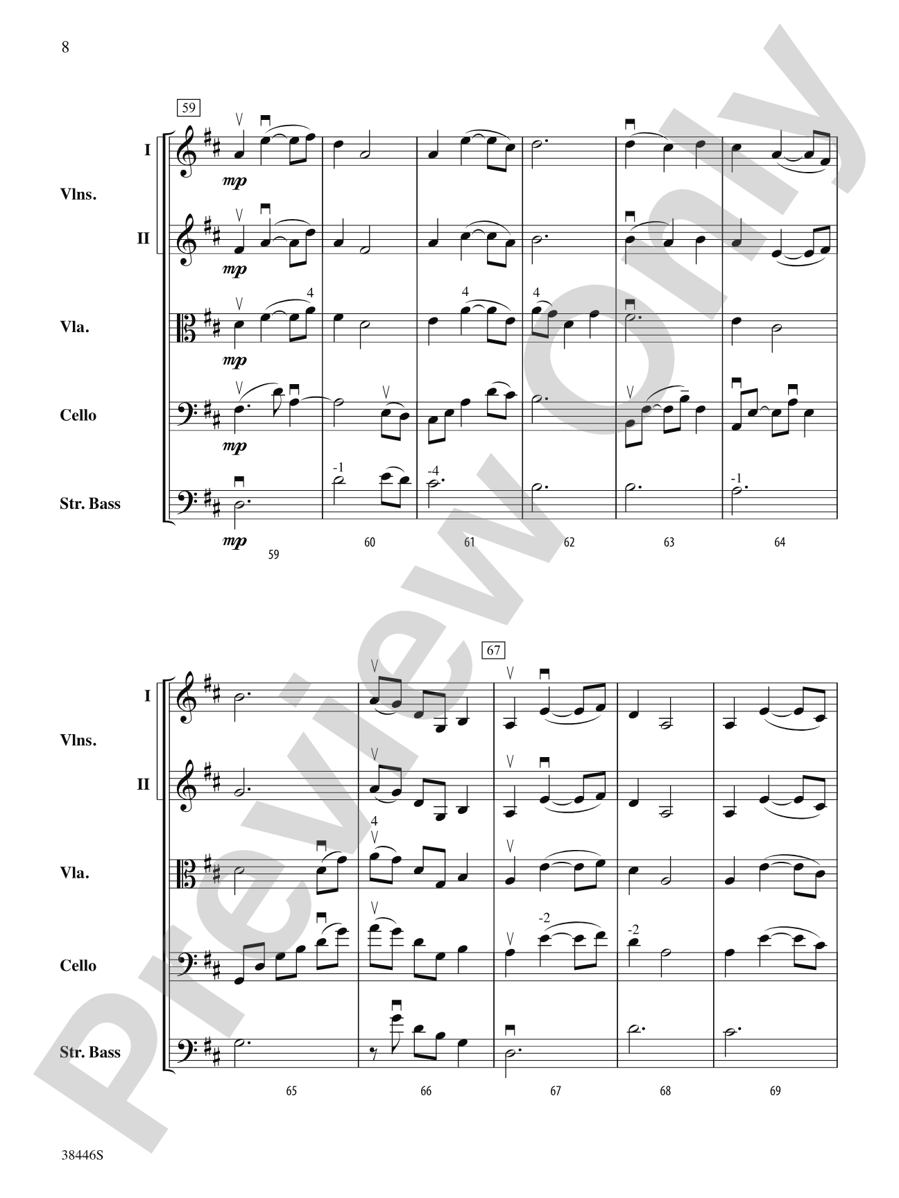 Open Arms: String Orchestra Conductor Score & Parts