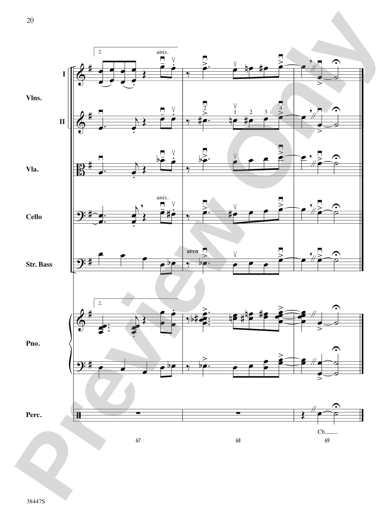 Pennsylvania 6-5000: String Orchestra Conductor Score & Parts