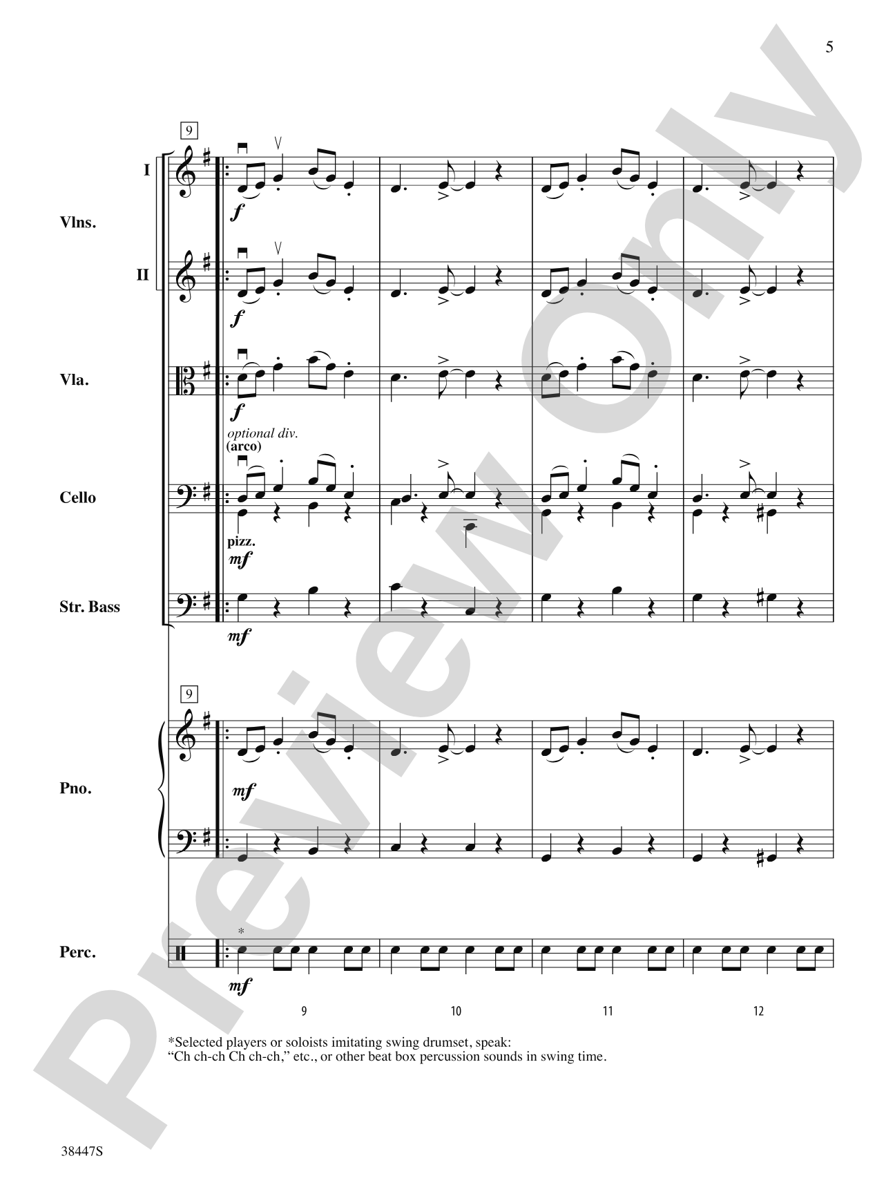 Pennsylvania 6-5000: String Orchestra Conductor Score & Parts