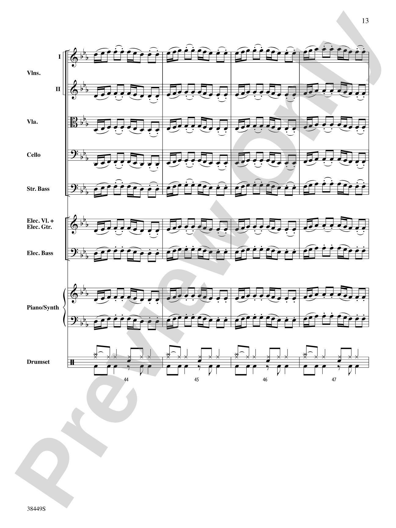 Requiem (The Fifth): String Orchestra Conductor Score & Parts