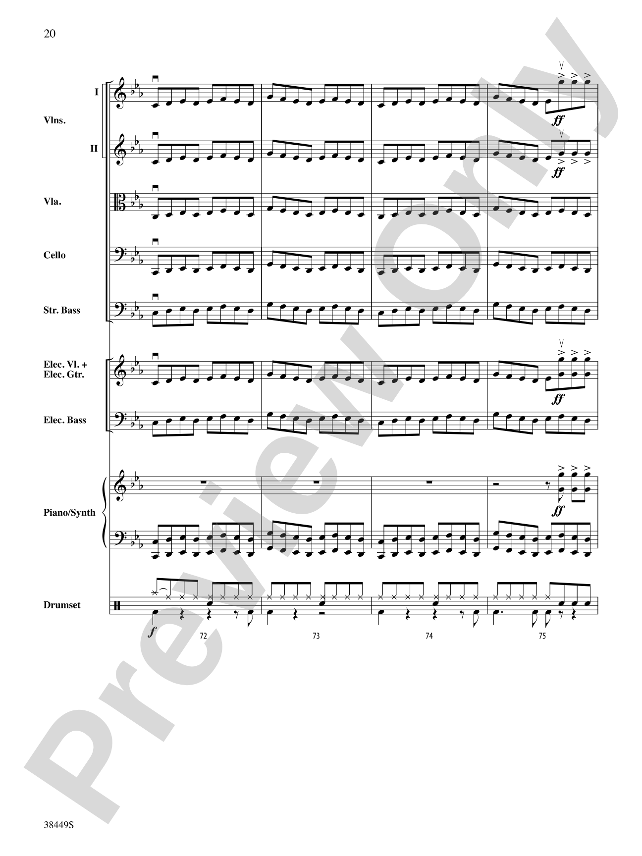 Requiem (The Fifth): String Orchestra Conductor Score & Parts