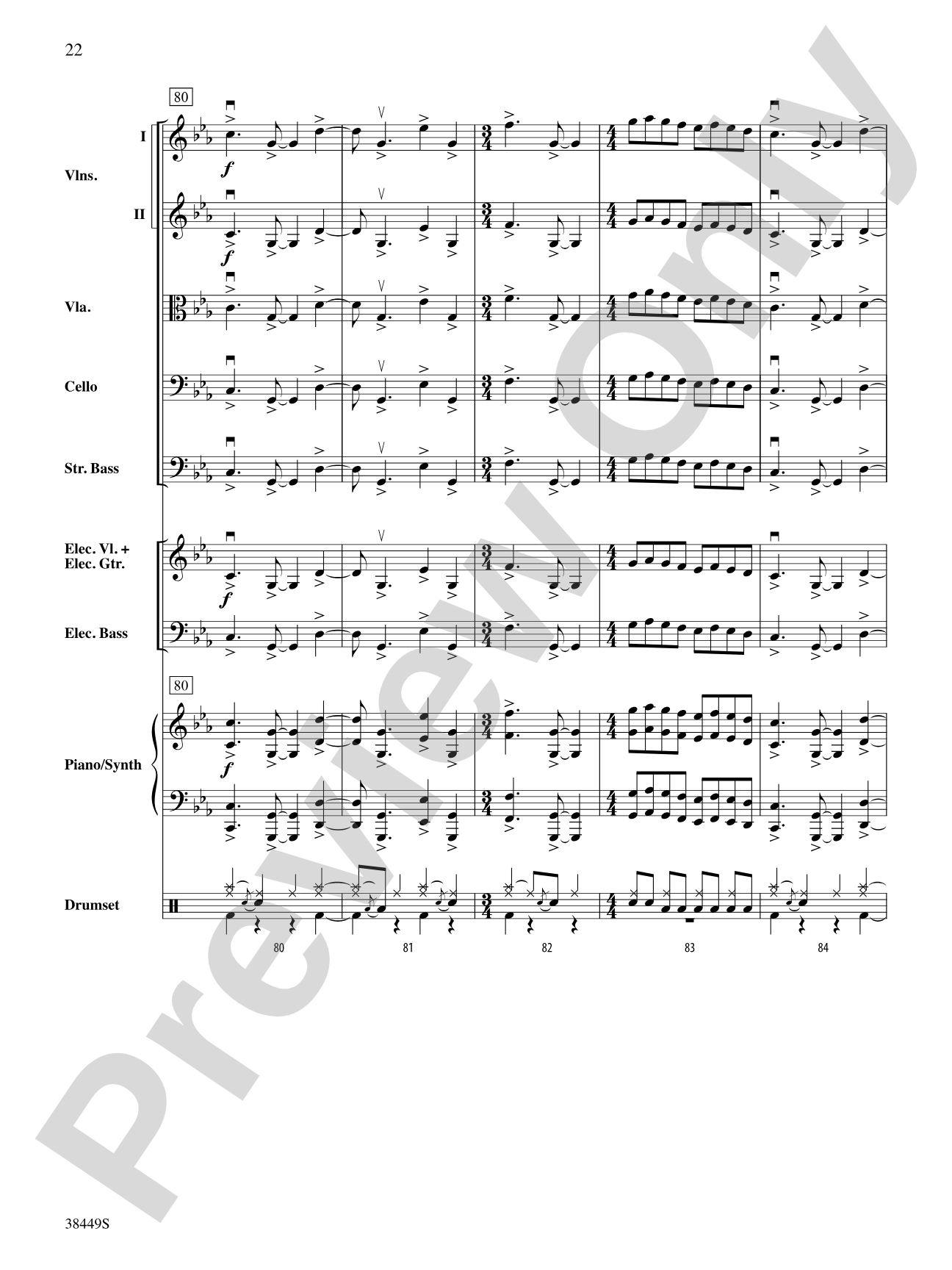 Requiem (The Fifth): String Orchestra Conductor Score & Parts