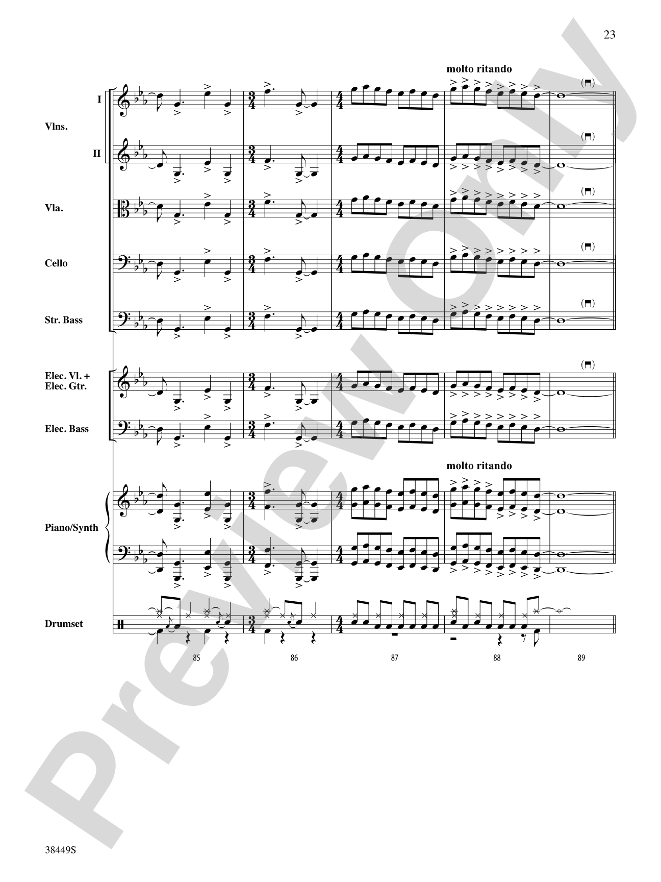 Requiem (The Fifth): String Orchestra Conductor Score & Parts