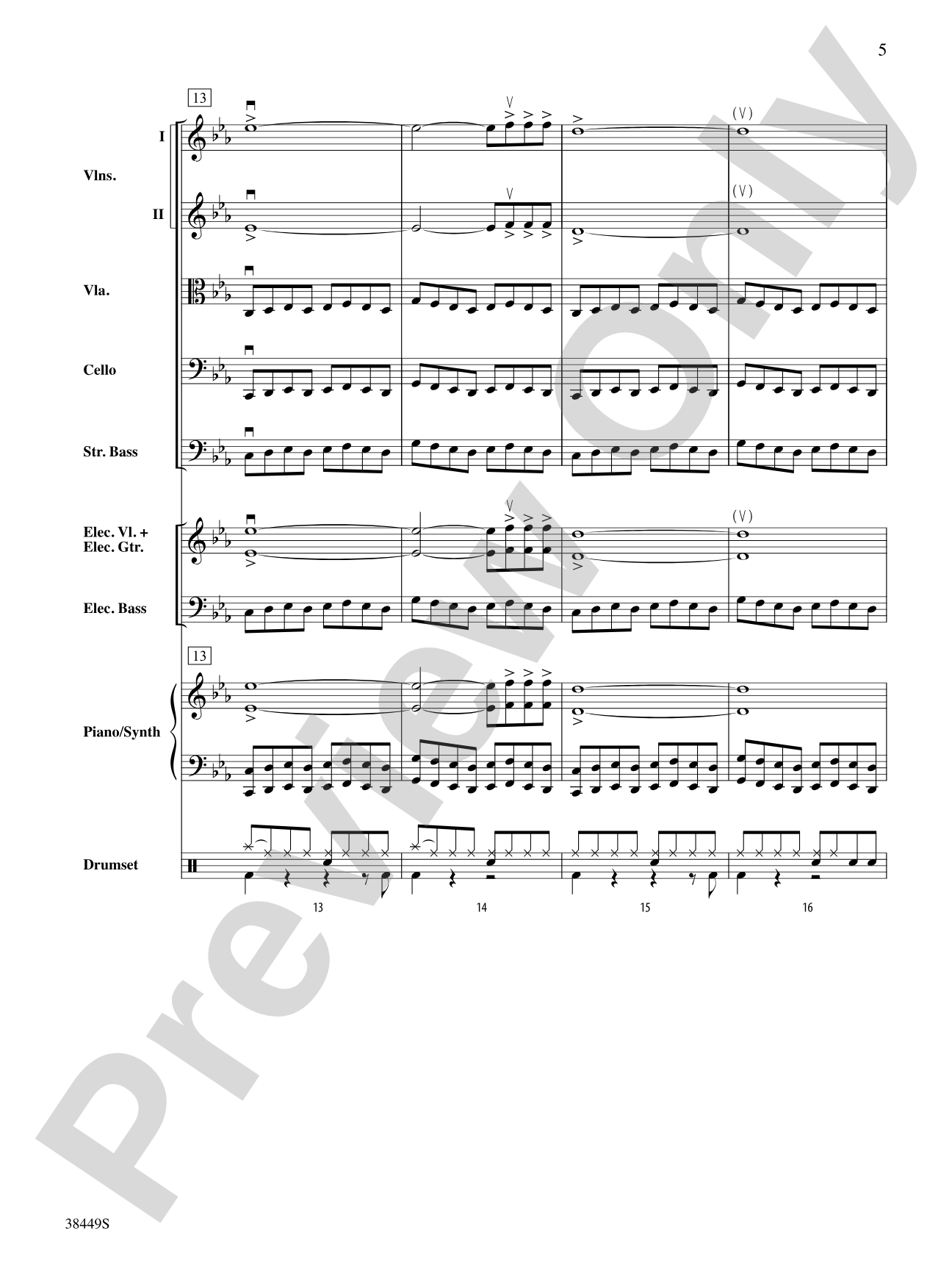 Requiem (The Fifth): String Orchestra Conductor Score & Parts