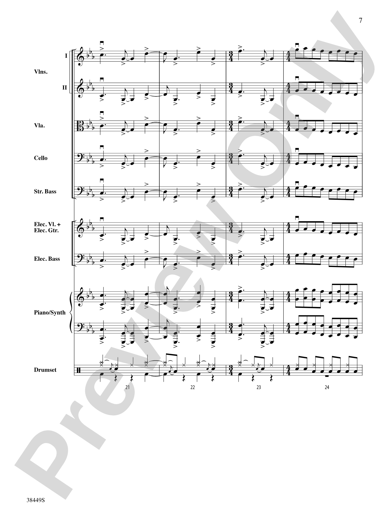 Requiem (The Fifth): String Orchestra Conductor Score & Parts