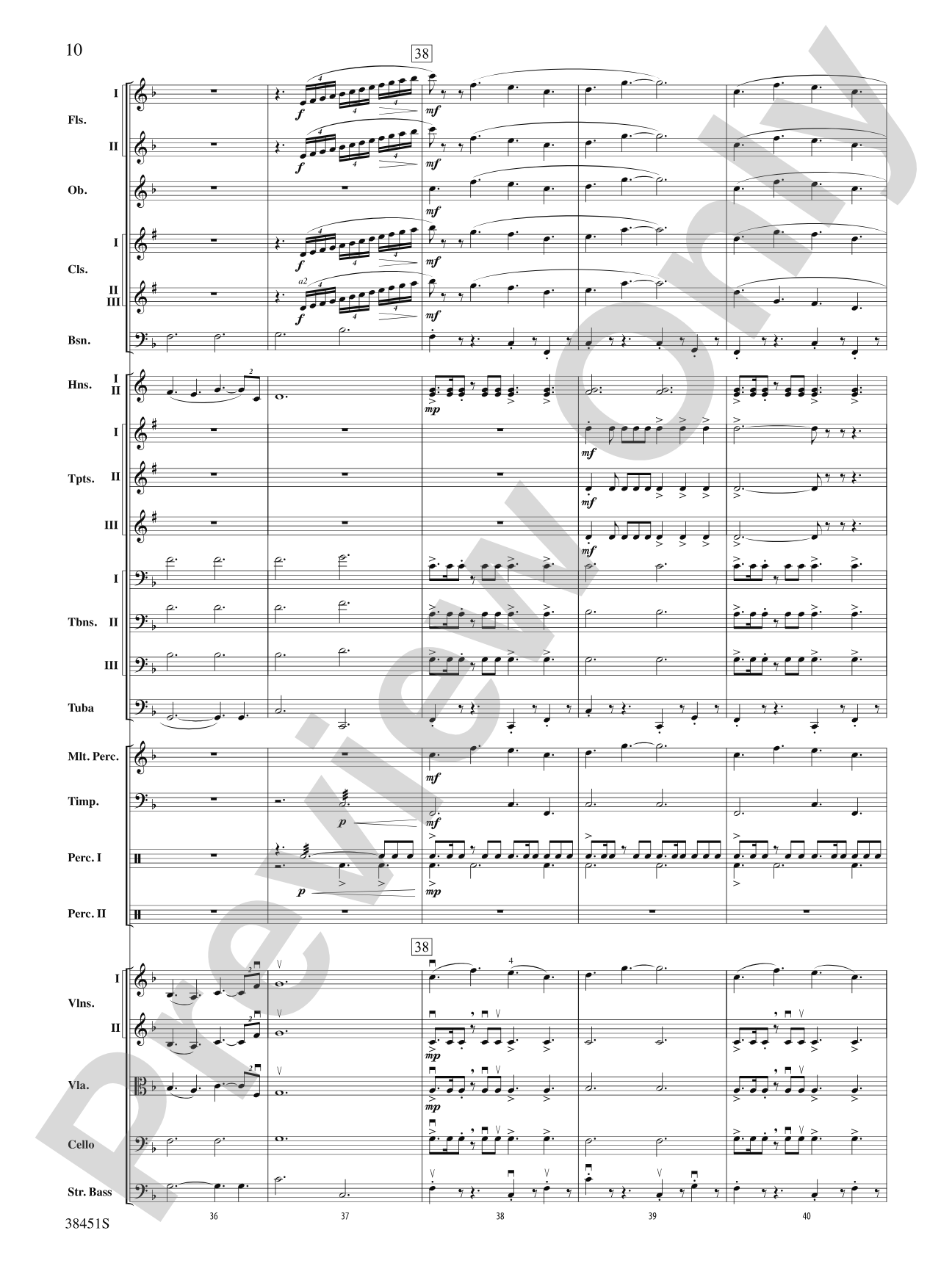 Resurgences: Full Orchestra Conductor Score & Parts