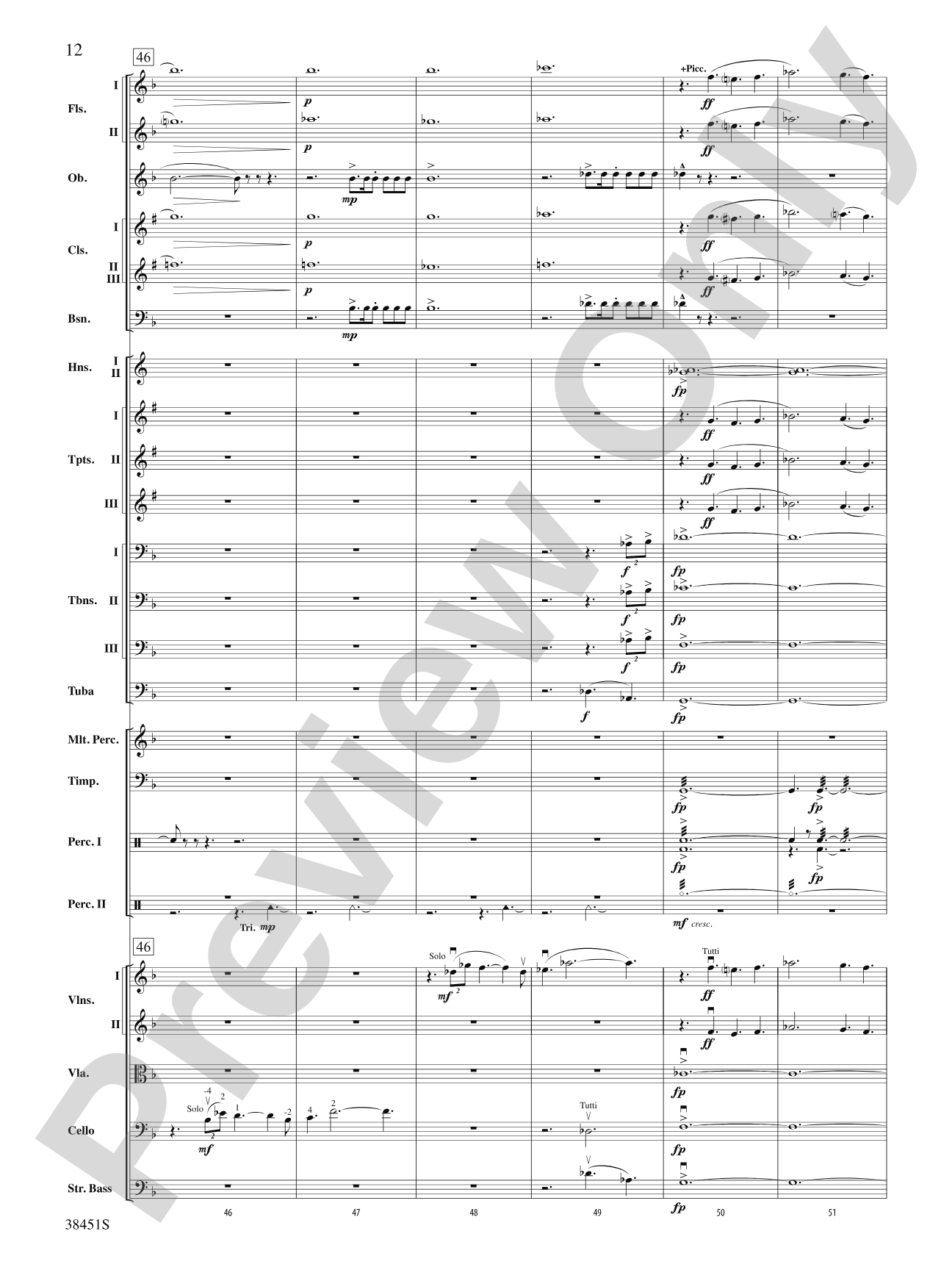 Resurgences: Full Orchestra Conductor Score & Parts