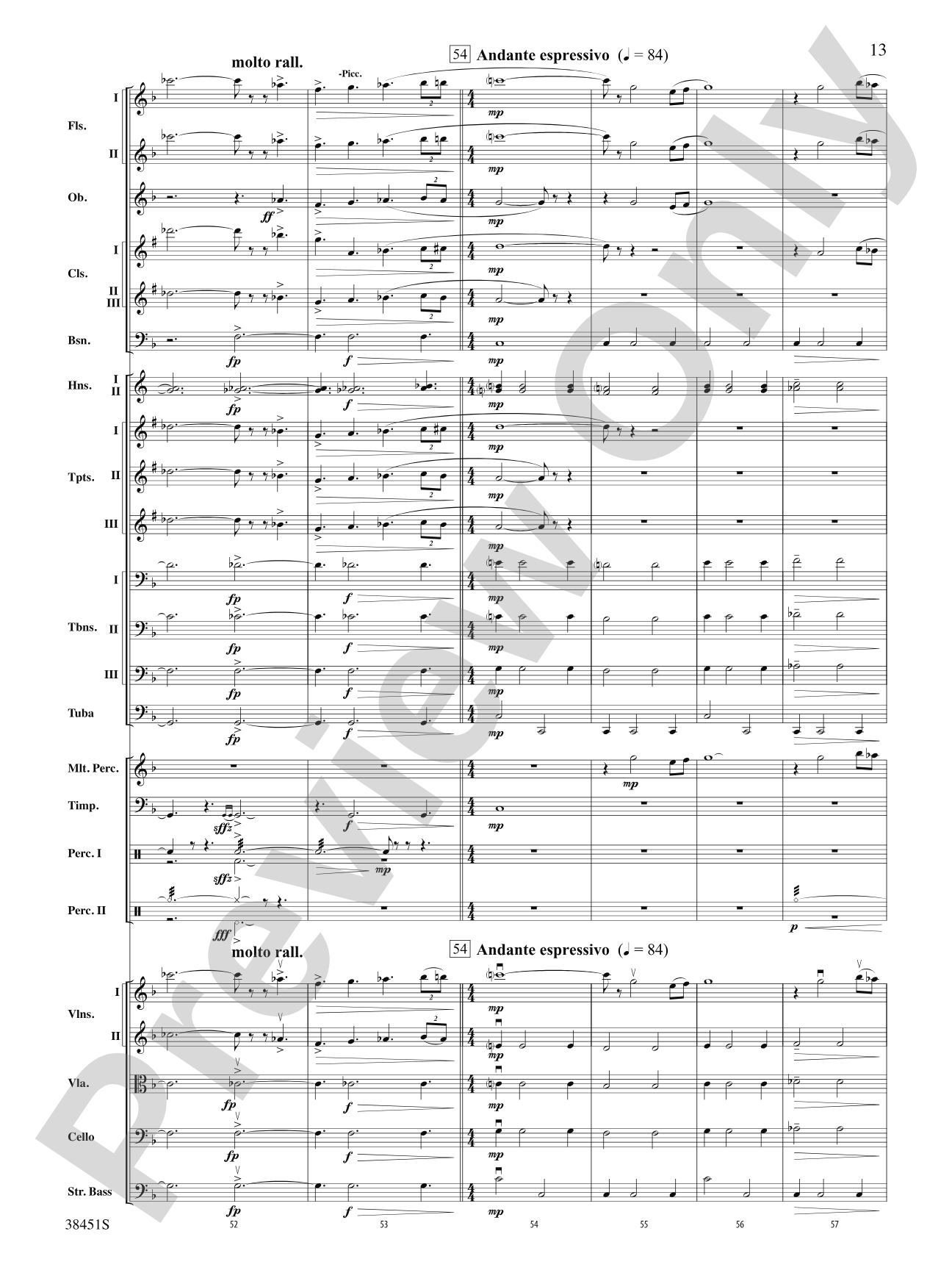 Resurgences: Full Orchestra Conductor Score & Parts