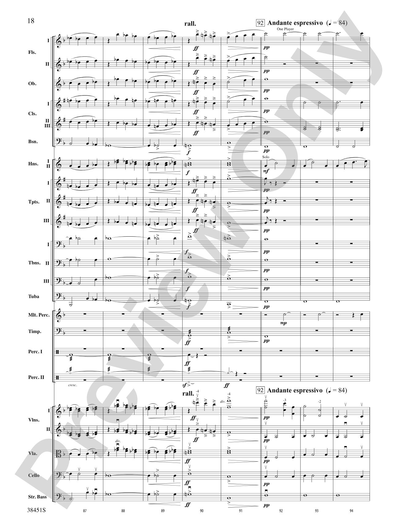 Resurgences: Full Orchestra Conductor Score & Parts