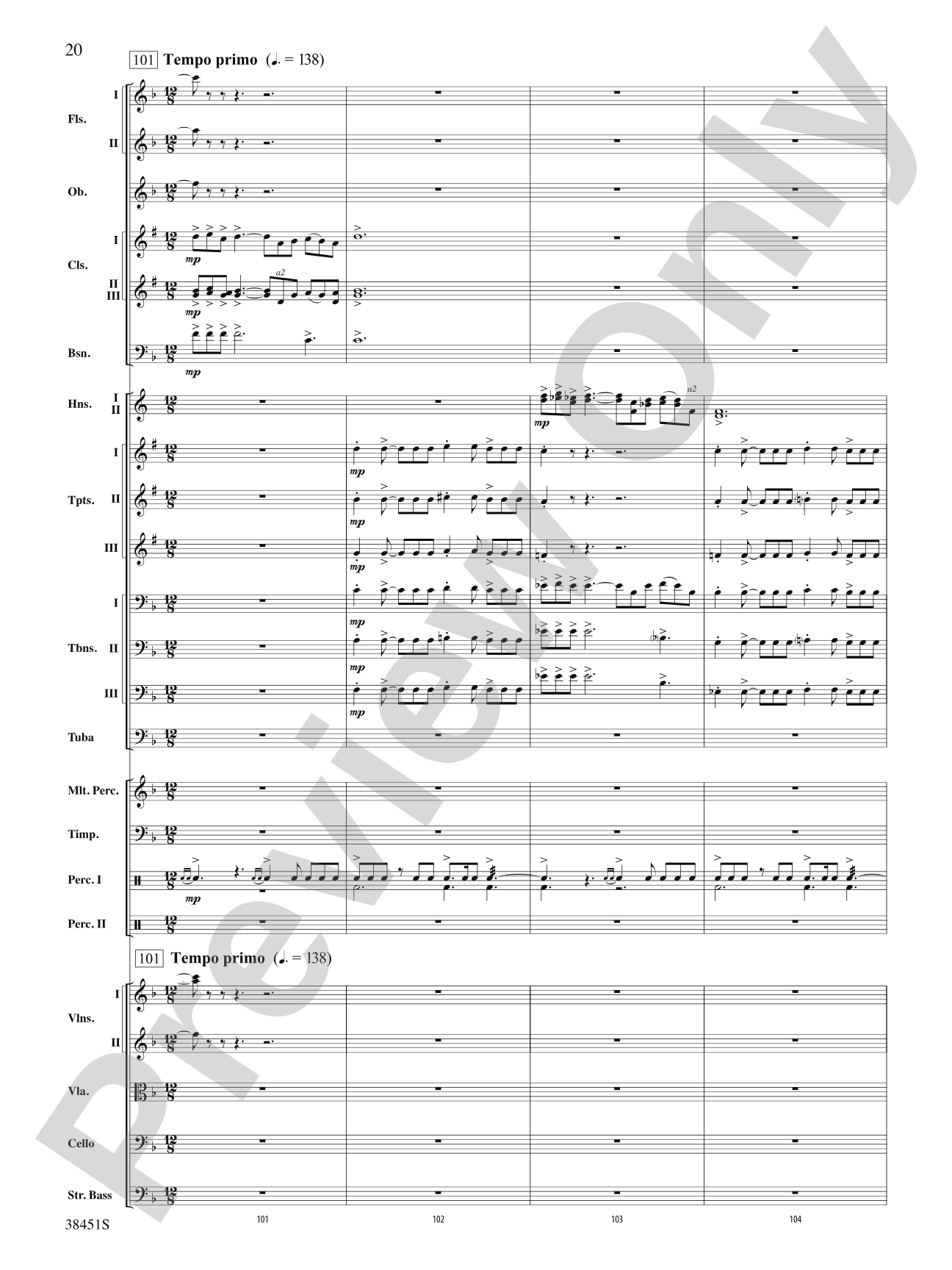 Resurgences: Full Orchestra Conductor Score & Parts