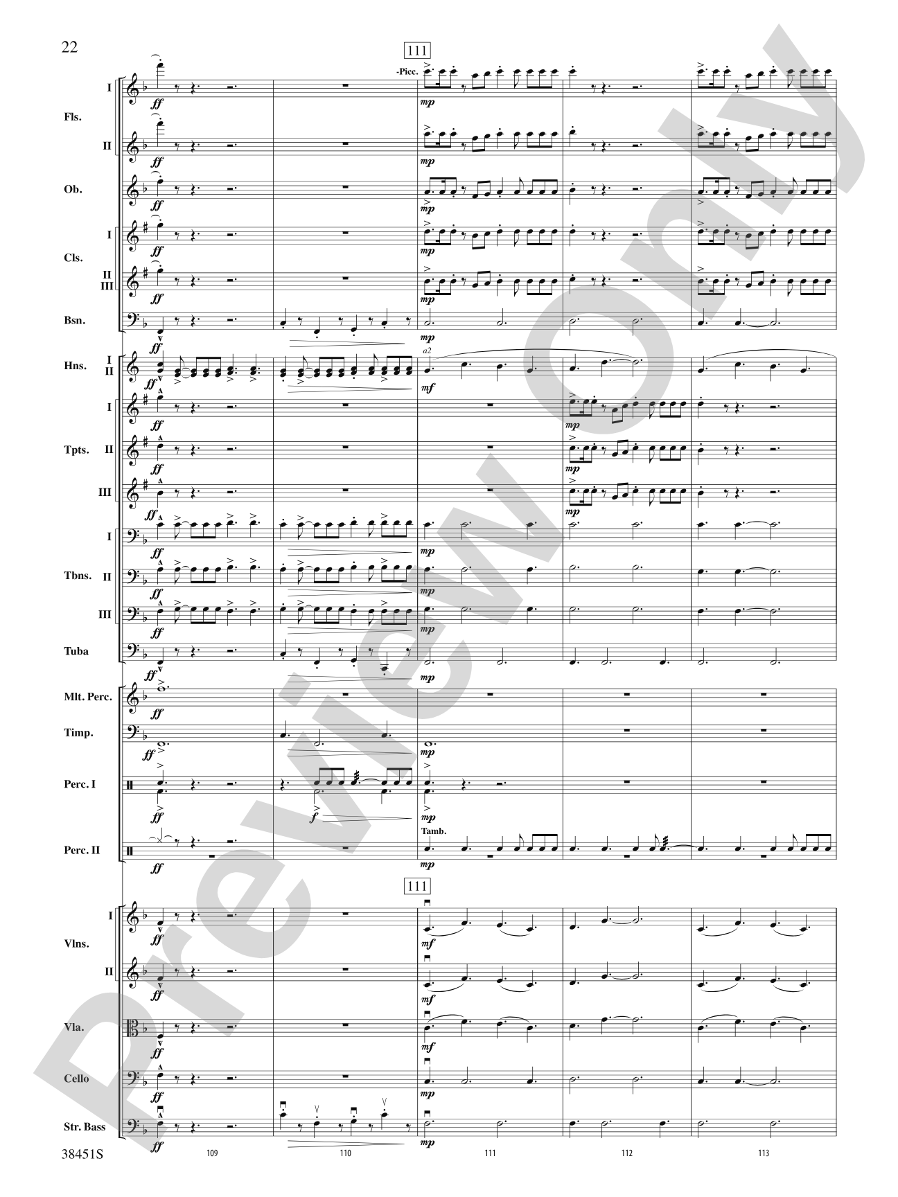 Resurgences: Full Orchestra Conductor Score & Parts
