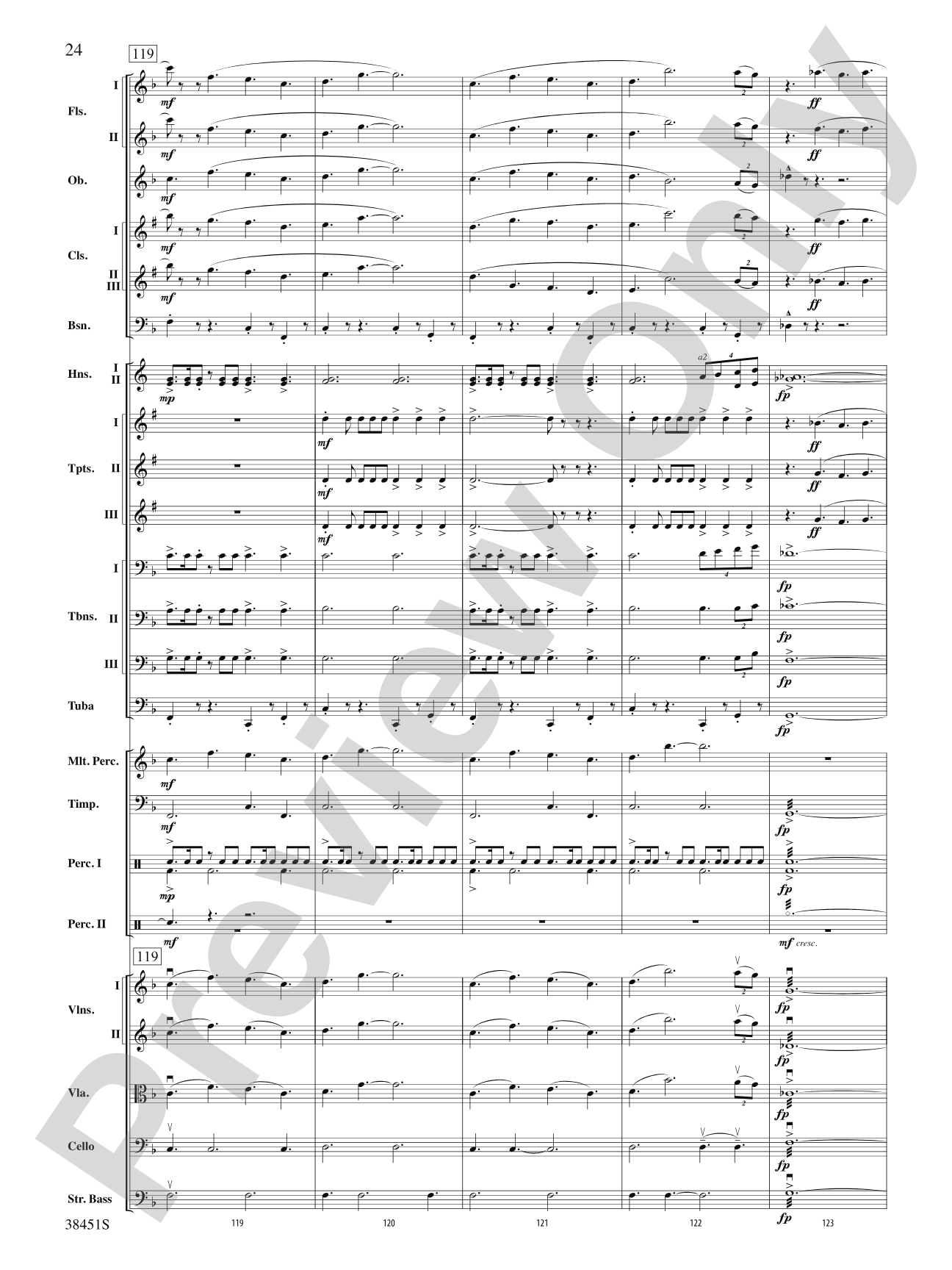Resurgences: Full Orchestra Conductor Score & Parts