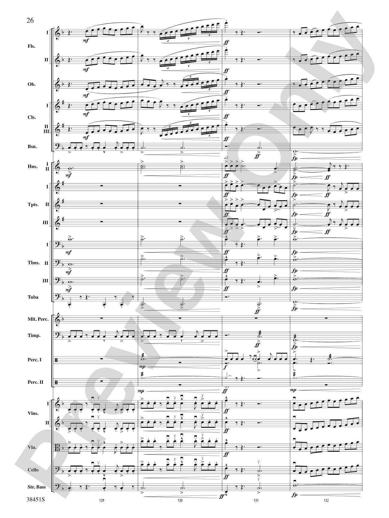 Resurgences: Full Orchestra Conductor Score & Parts