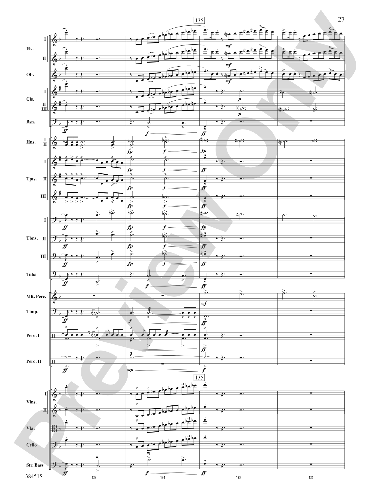 Resurgences: Full Orchestra Conductor Score & Parts