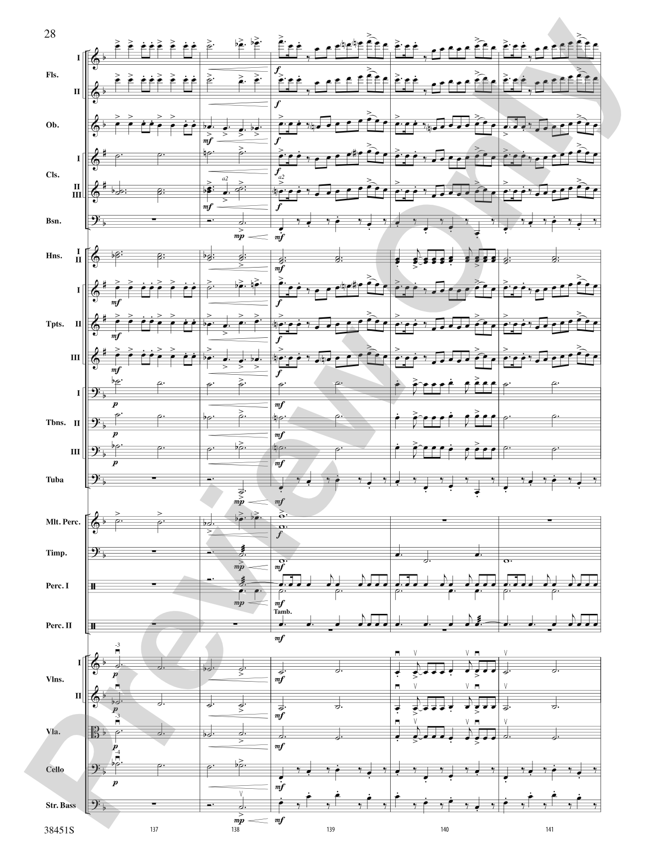 Resurgences: Full Orchestra Conductor Score & Parts