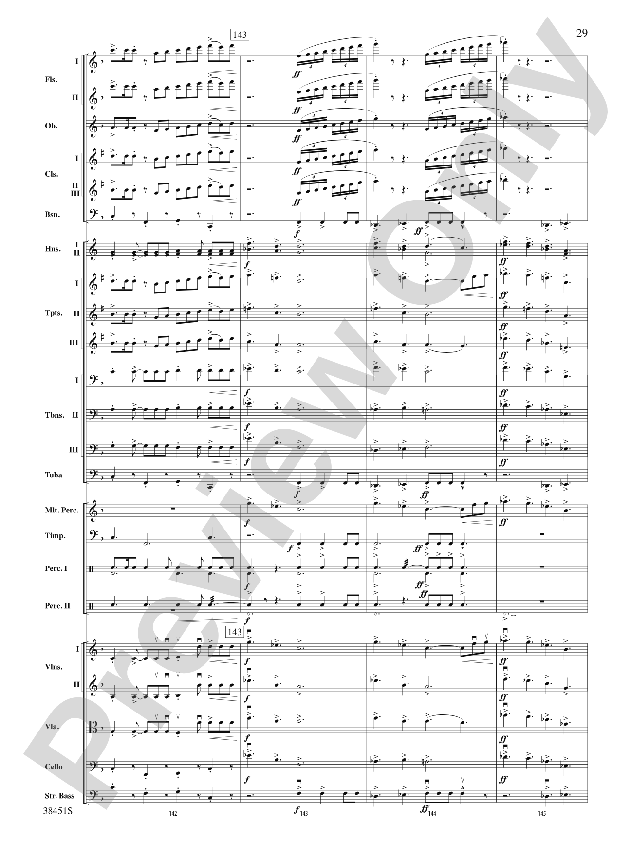 Resurgences: Full Orchestra Conductor Score & Parts