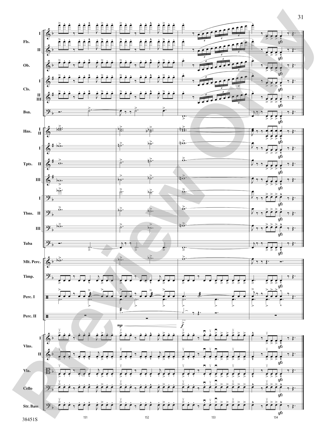 Resurgences: Full Orchestra Conductor Score & Parts