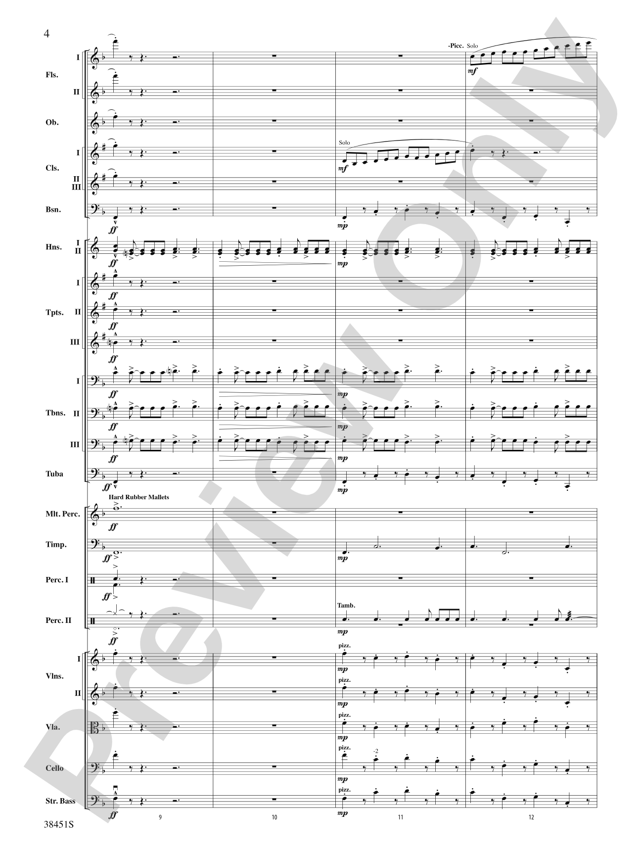 Resurgences: Full Orchestra Conductor Score & Parts