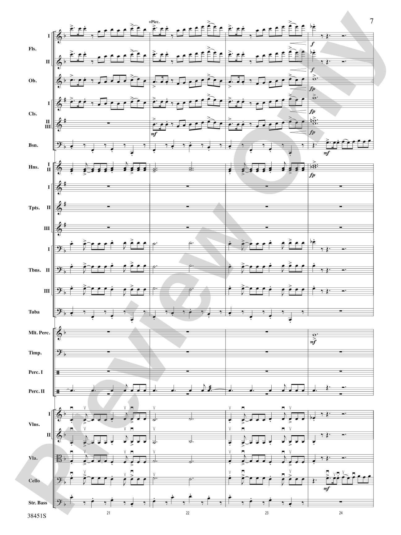Resurgences: Full Orchestra Conductor Score & Parts