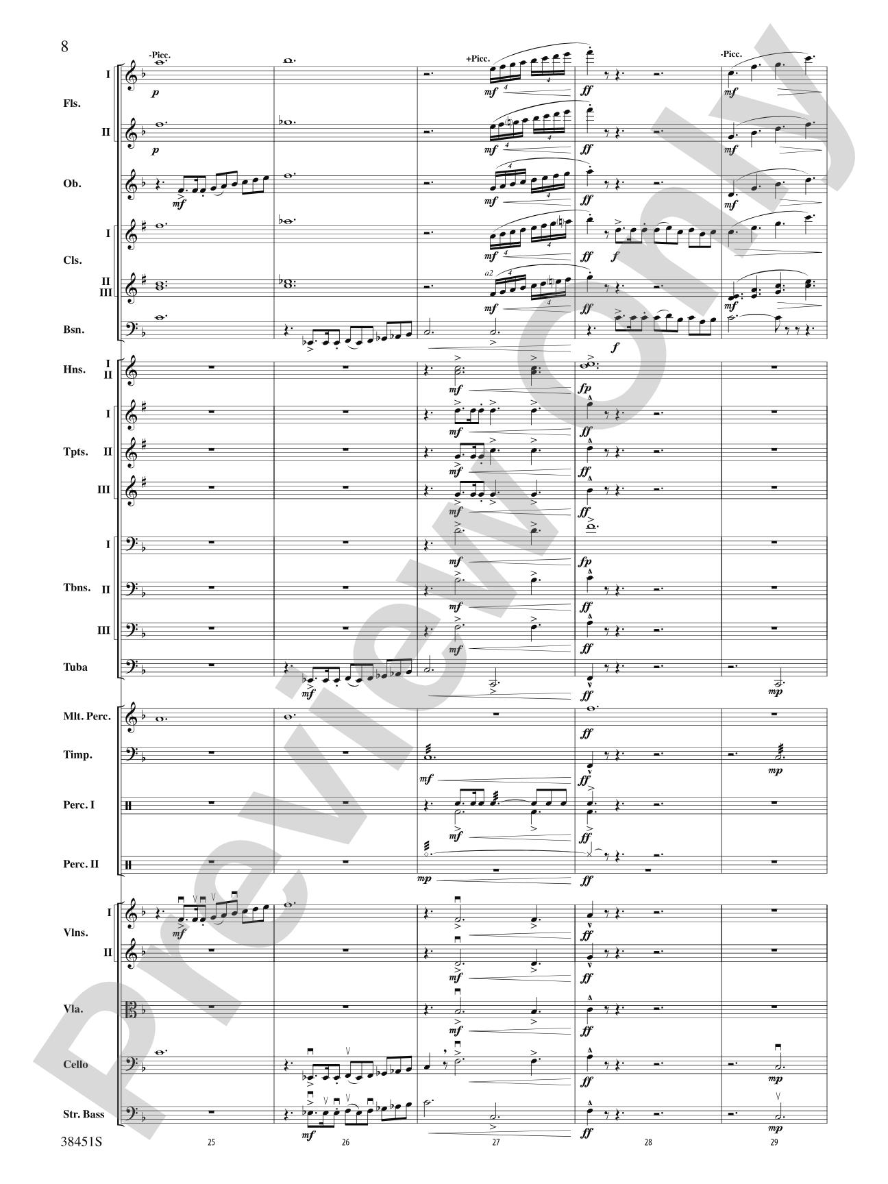 Resurgences: Full Orchestra Conductor Score & Parts