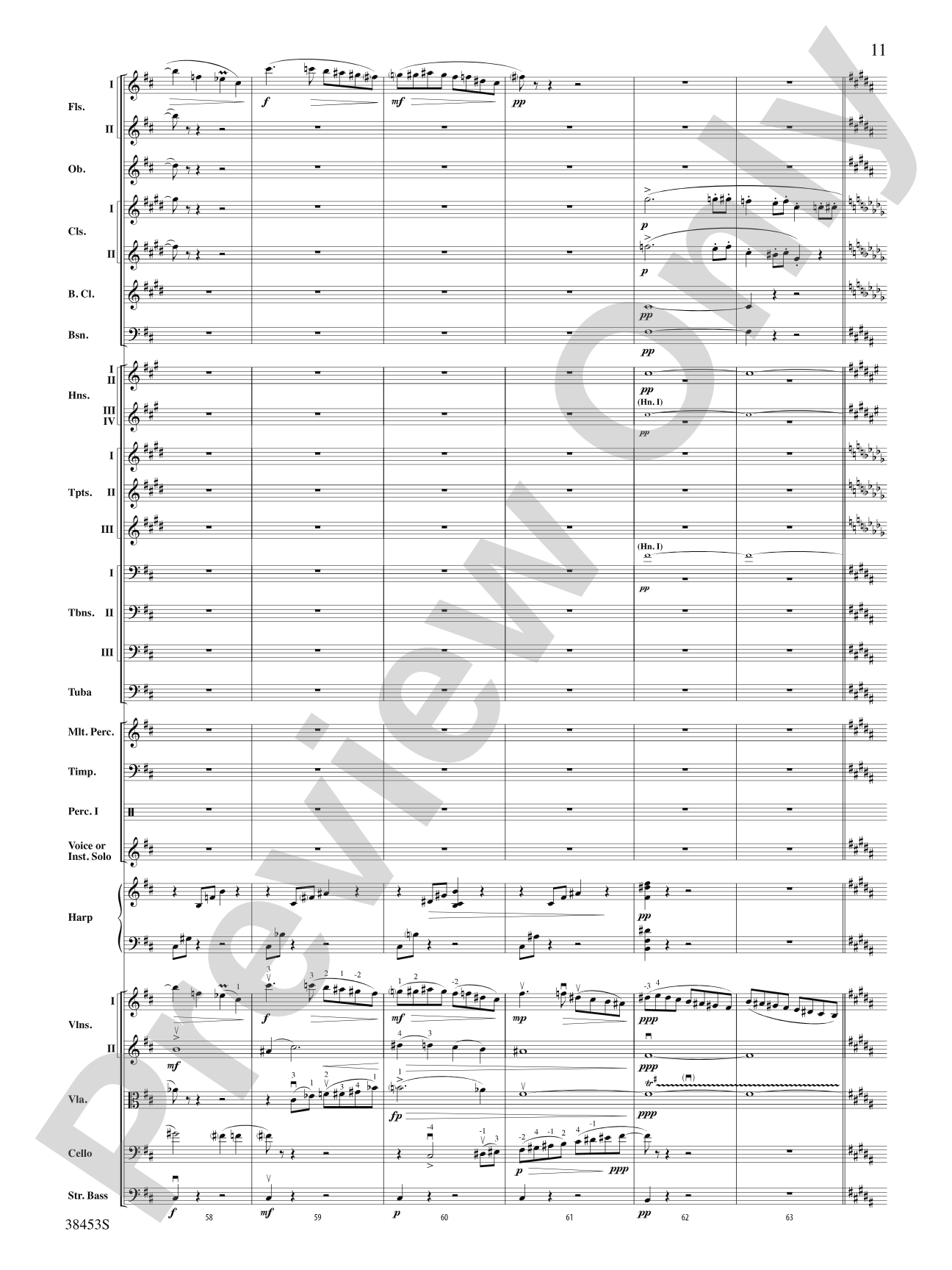 Ging heut Morgen übers Feld: Full Orchestra Conductor Score & Parts