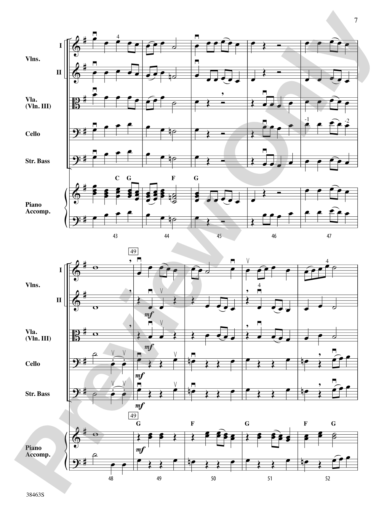 Two Modal Episodes: String Orchestra Conductor Score & Parts