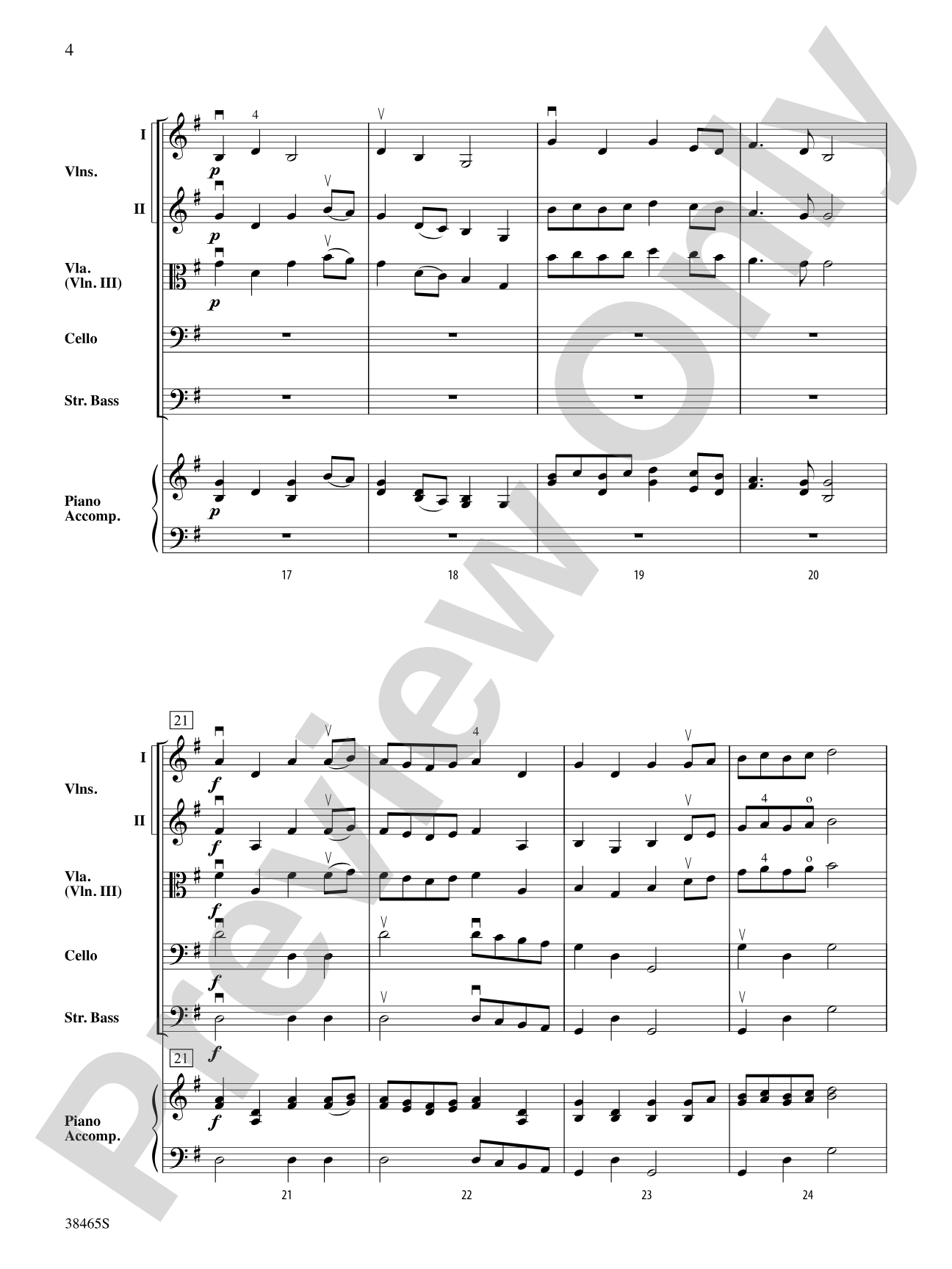 King William's March: String Orchestra Conductor Score & Parts