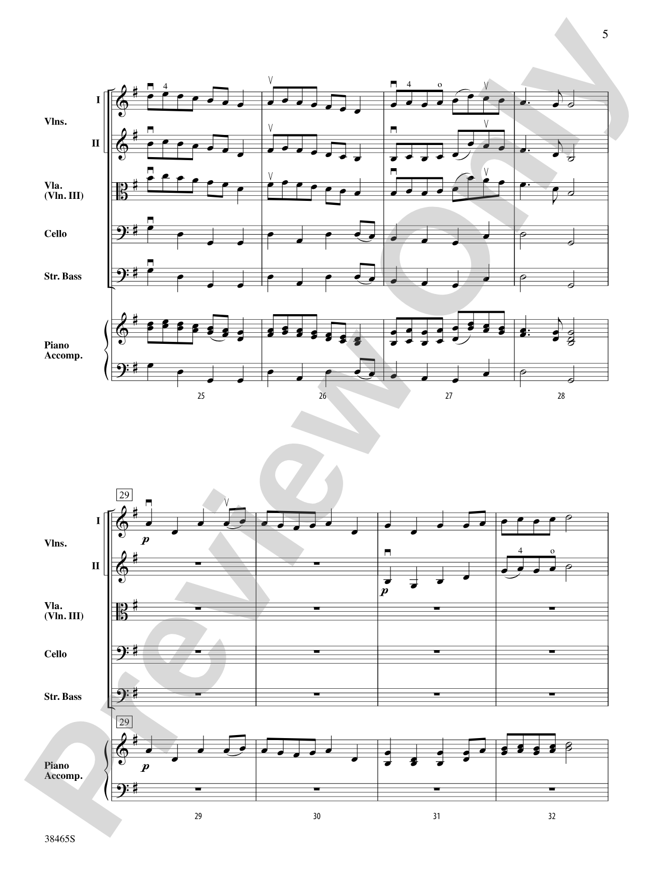 King William's March: String Orchestra Conductor Score & Parts