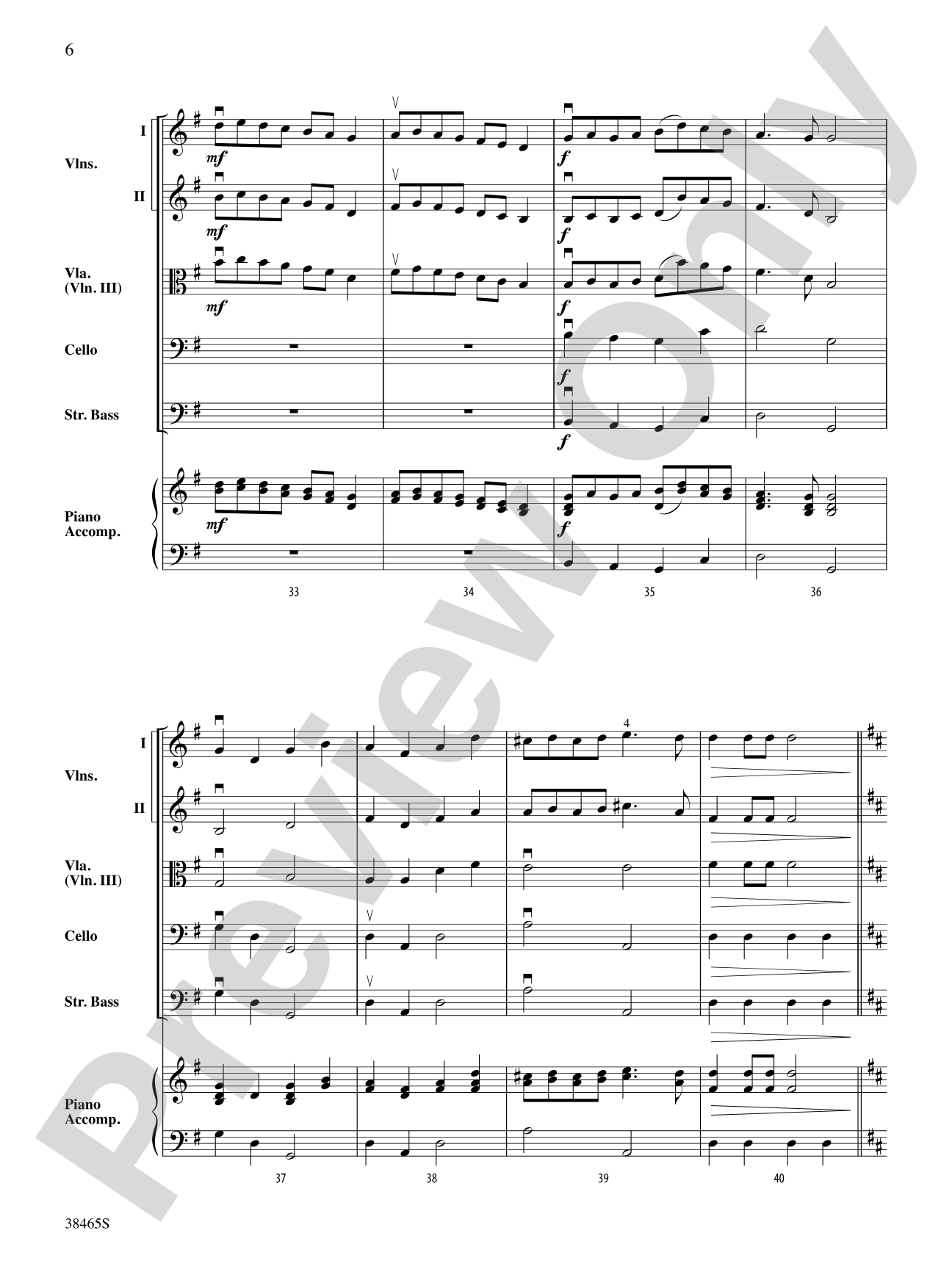 King William's March: String Orchestra Conductor Score & Parts