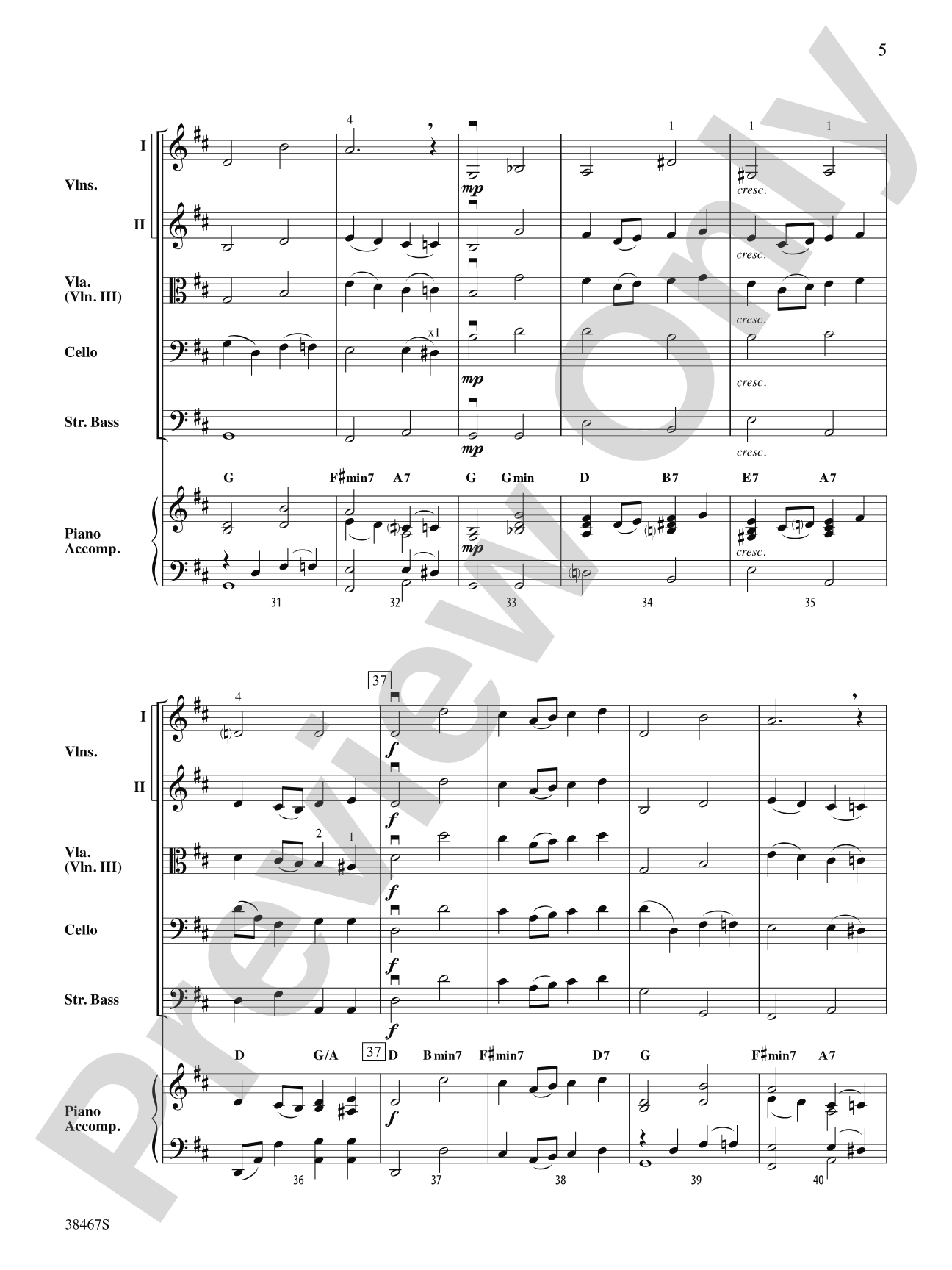 Over the Rainbow (from The Wizard of Oz): String Orchestra Conductor Score & Parts
