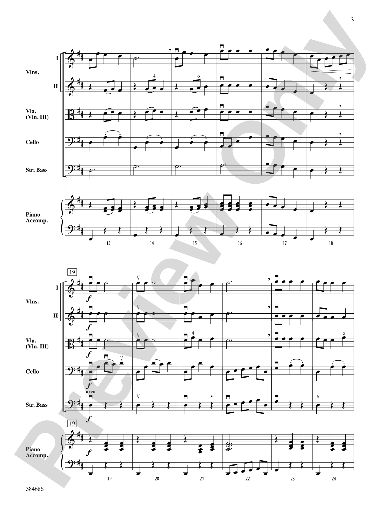 A Holiday Waltz: String Orchestra Conductor Score & Parts