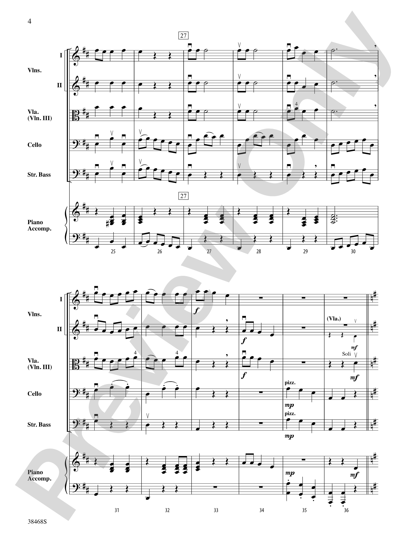 A Holiday Waltz: String Orchestra Conductor Score & Parts