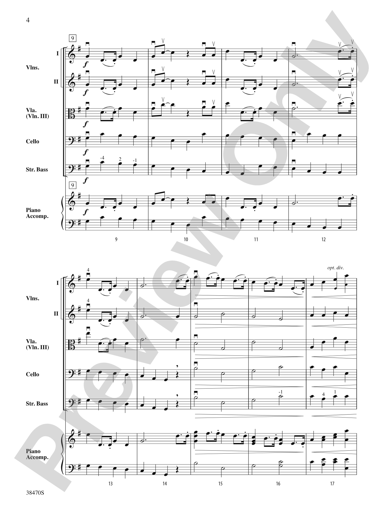 March from Symphony No. 6: String Orchestra Conductor Score & Parts